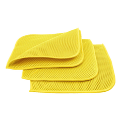 Autofiber® [Bug/Decon Flip] Microfiber Mesh Bug & Decontamination Towels - (8 in. x 8 in., 300 gsm) 3 pack