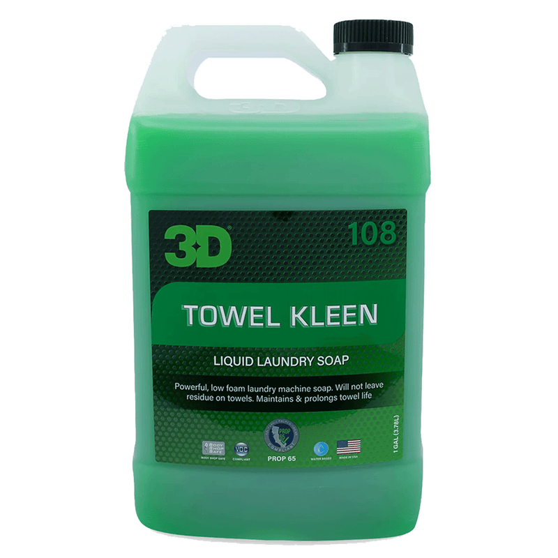 3D TOWEL KLEEN microfiber laundry detergent, 128oz