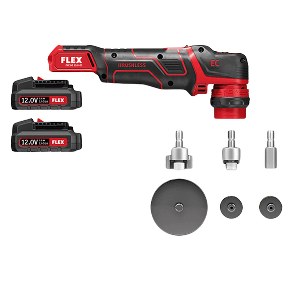 FLEX XCE10-8125 random orbital polisher with positive action drive